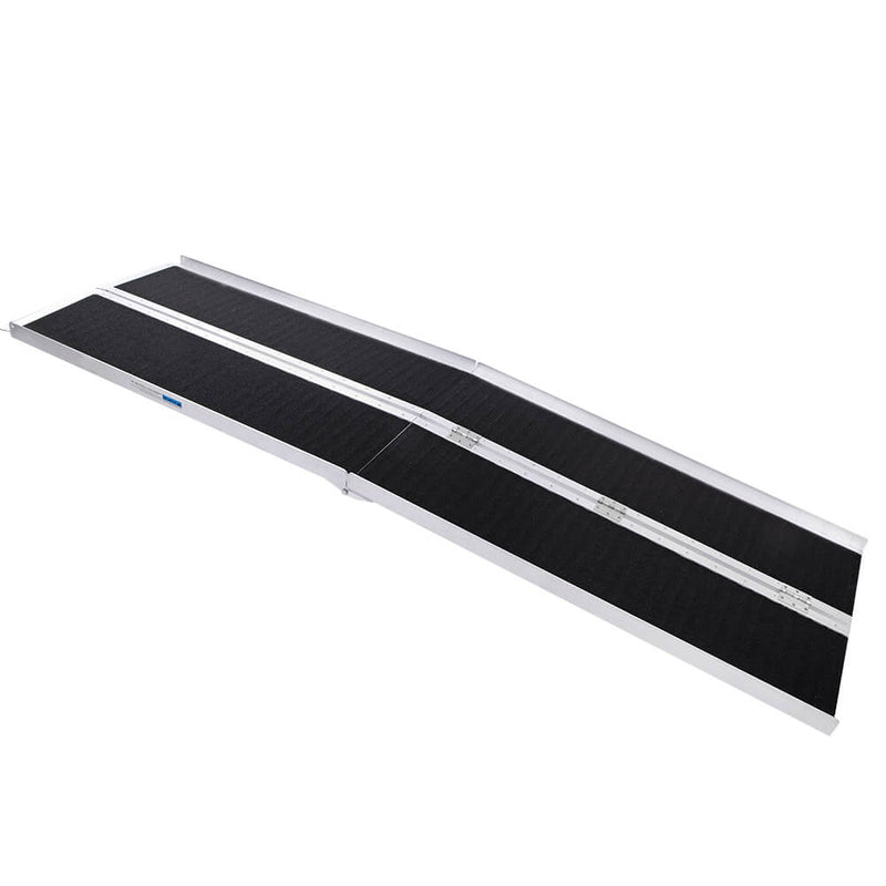 8FT Four-section Non-Skid Folding Lightweight Aluminum Alloy Wheelchair Scooter Mobility Ramps
