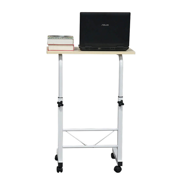 Portable Side Office Table C Shaped Wood S