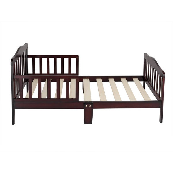 Wooden Baby Toddler Bed Children Bedroom Furniture with Safety Guardrails