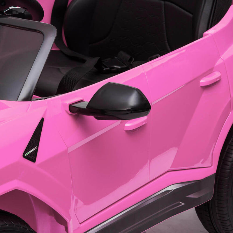Small Lamborghini Ride On Car Dual Drive Remote Control Pink