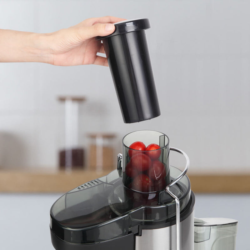 Large Caliber 600ML Juicer Machine Double Gear Easy to Clean Electric Juicer