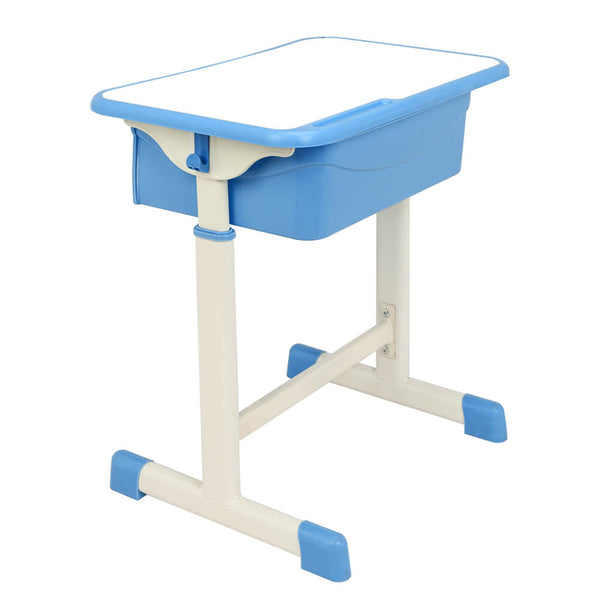 Lifting Children Multifunctional Study Desk and Chair Set with Storage Bin Blue