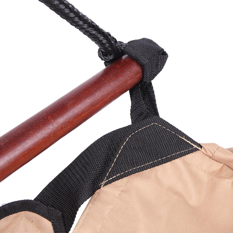 Well-equipped S-shaped Hook High Strength Assembled Hanging Seat Brown