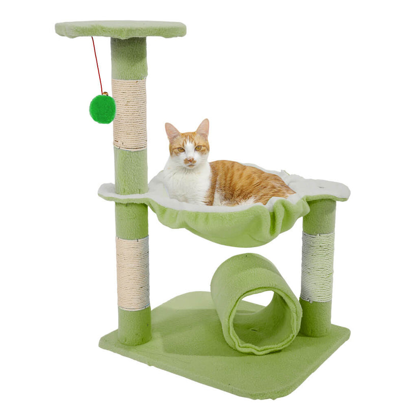 Stable Cute Sisal Cat Climb Holder Cat Tower Lamb Green 28 inches