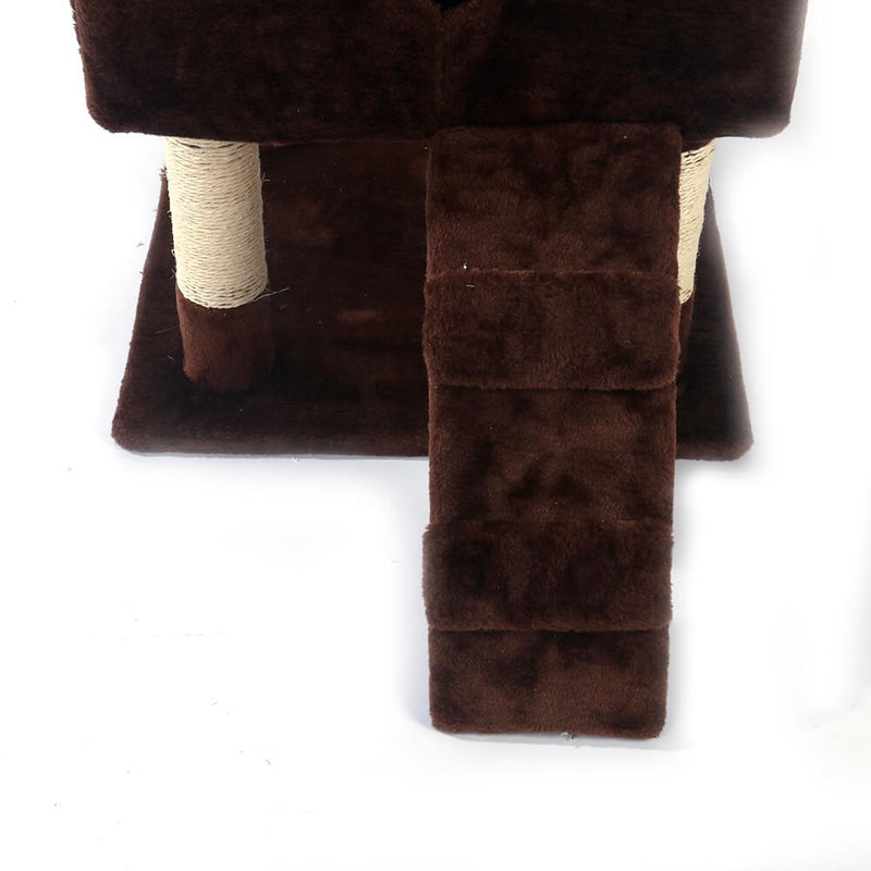 Sisal Hemp Cat Tree Brown 66 inches