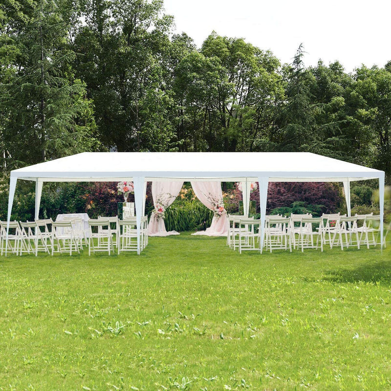 Waterproof Canopy Tents 10 x 20 ft Sunshelter Tent with Carry Bag for Parties BBQ Wedding, White