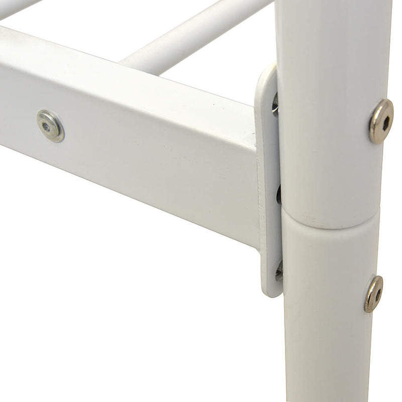 4FT6 Double Size Iron Bed White