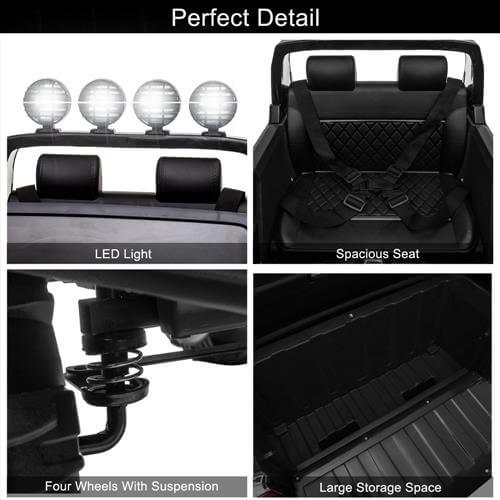 Kid Ride On Car Truck SUV With Parental Remote Control Black