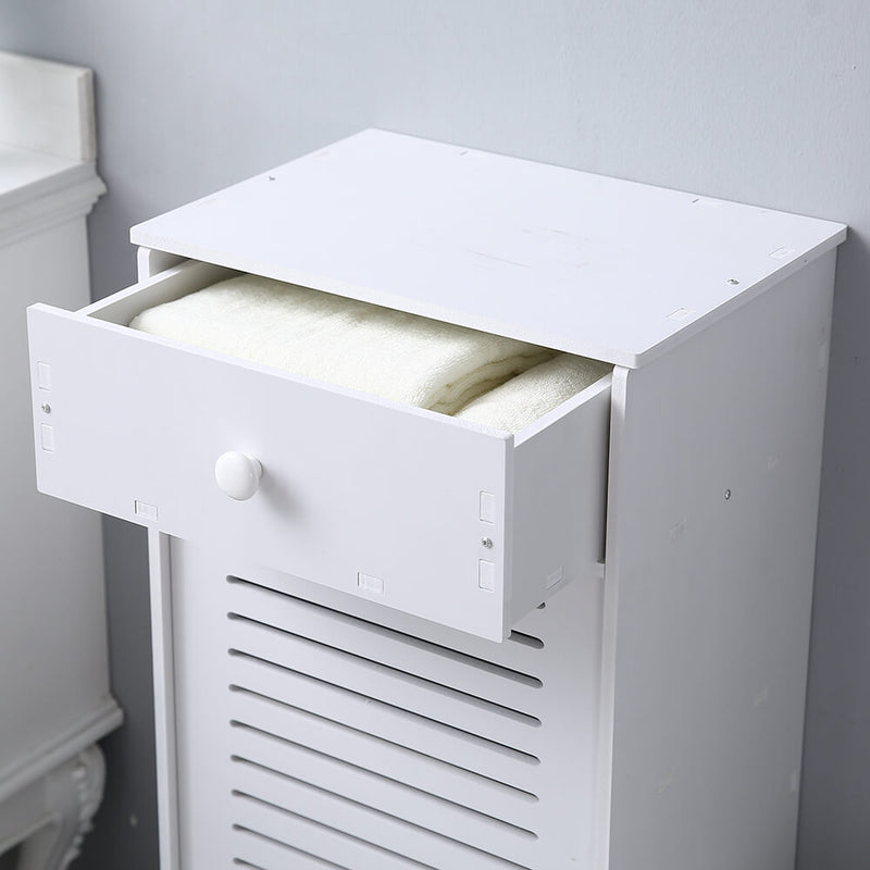 Single Door With Drawer Three Compartments High Storage Cabinet