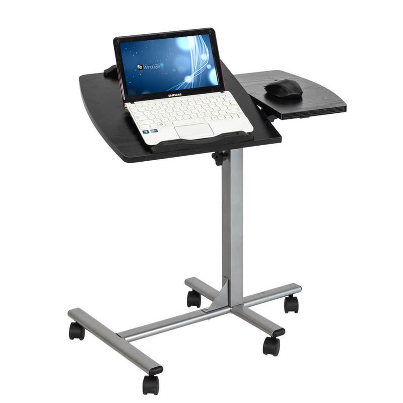 Home Use Multifunctional Lifting Movable Computer Desk Black