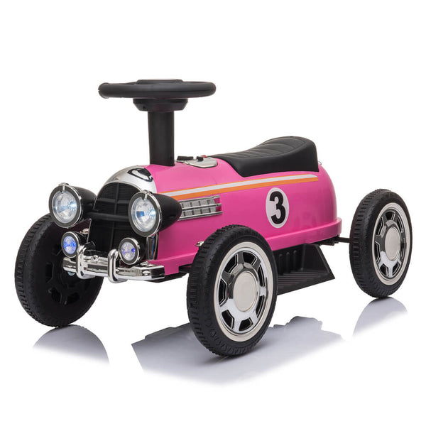 Kids Ride On Powered Motorcycle Ride On Toy With Music Player LED Lights 6V Pink