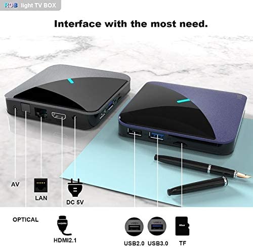 Samrt TV Box A95X F3 Android 9.0 TV Box 64GB 32GB 16GB 5G WiFi RGB Light Smart 4K Media Player with G30 Remote Control