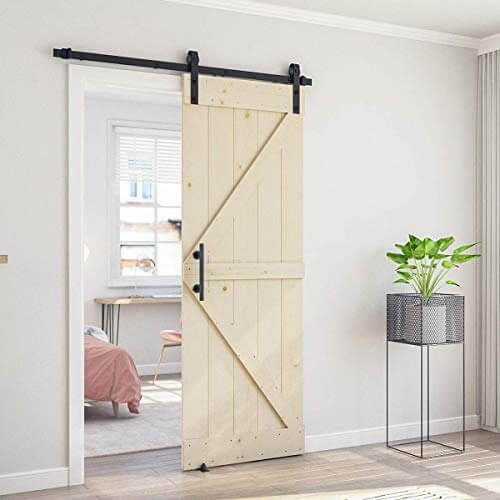 8FT Antique Style Sliding Barn Door Hardware Combo Barn Door Hardware Bundle