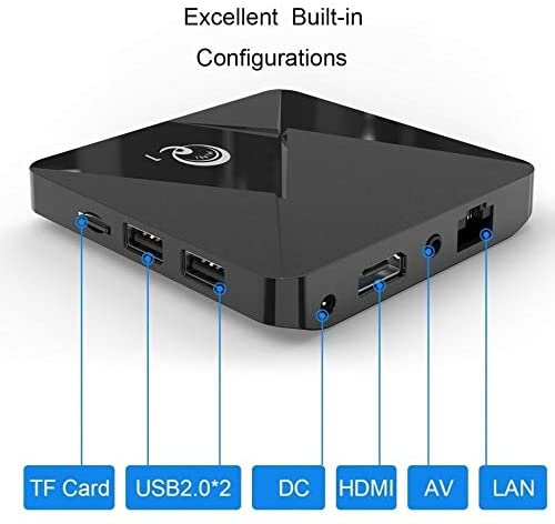 Newest Mini Q Bluetooth 4K GPU 2.4G/5G Android 7.1 Box Network Smart Player TV Box All-H6 32G/64G WiFi BT HD+ TV Box