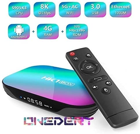 8K HD Android TV Box Android 9.0 Smart TV Box 5G WiFi TV Box 8K HDMI 2.1 USB 3.0 Amlogic Quad Core CPU Android OTT TV Box 64GB