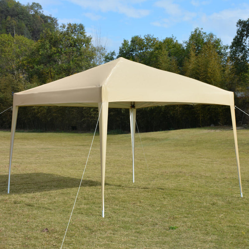Homhum Canopy Tent 10 x 10 ft Outdoor Waterproof Tents with Carry Bag Khaki