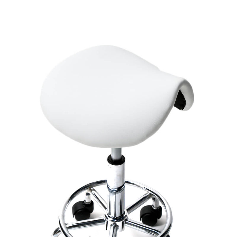 Salon Stool 360 Rotation Hydraulic Stool White