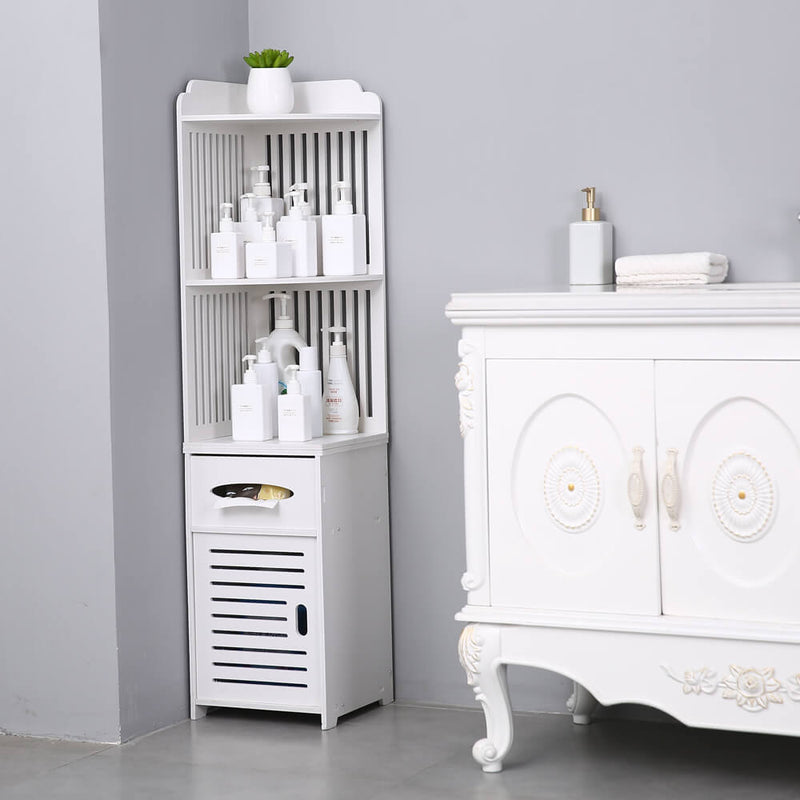 Simple Bathroom Corner Shelf