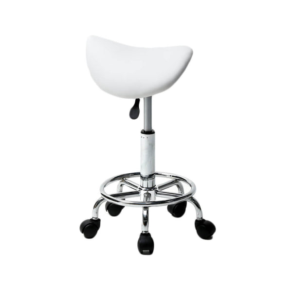Salon Stool 360 Rotation Hydraulic Stool White