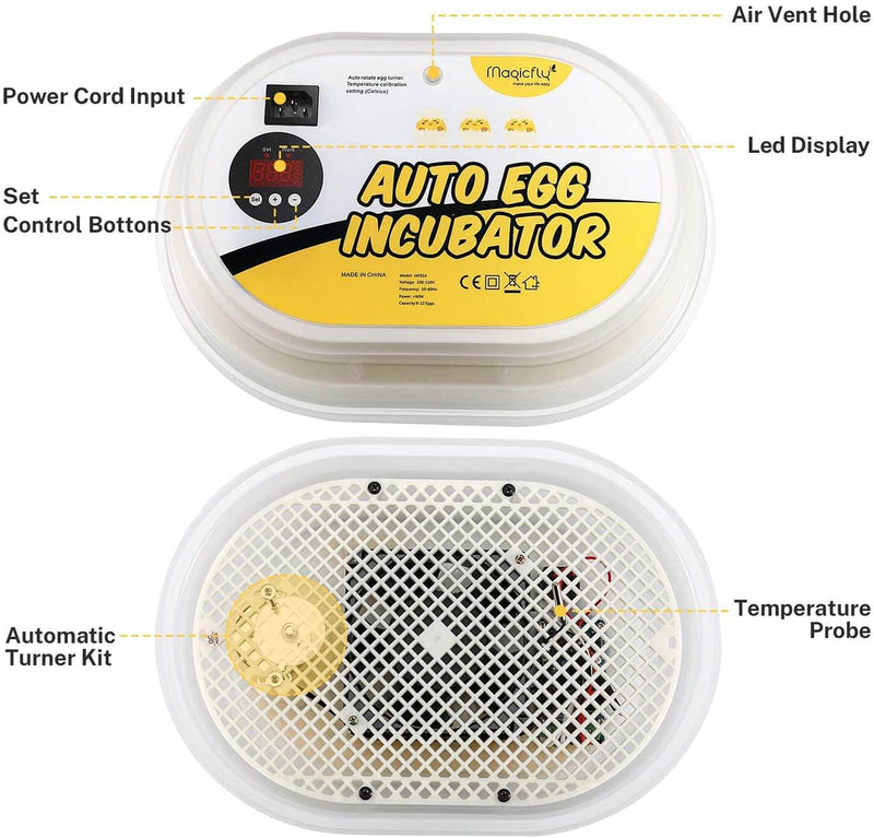Digital Mini Fully Automatic 9-12 Egg Incubator Poultry Hatcher