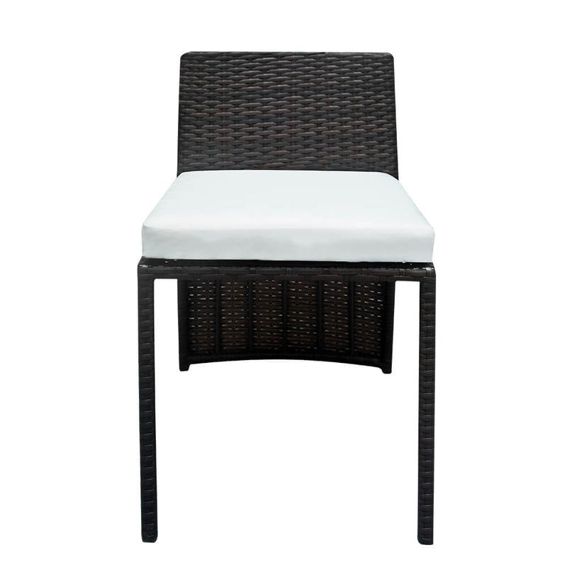Table Chair Set 2 Pieces Bar Chairs 1pc Bar Table Brown Gradient