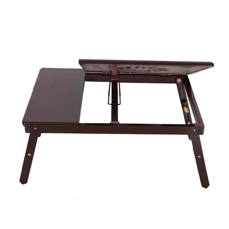 Fashionable Sunflower Engraving Adjustable Bamboo Computer, 21 inches