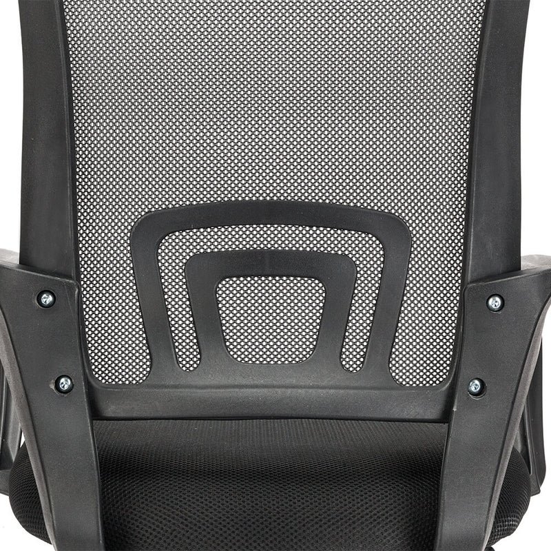 Mesh Back Gas Lift Adjustable Office Swivel Chair Black