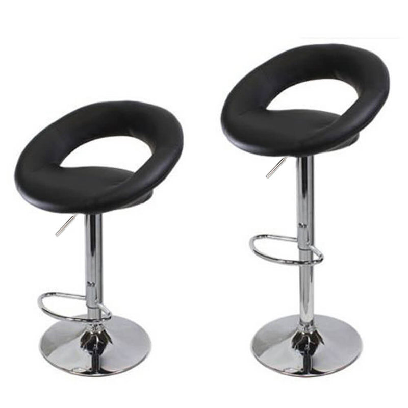 Adjustable Height Barstool Counter Dining Chairs Black