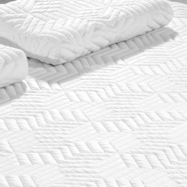 Queen Size Three Layers Cotton Mattress with 2 Pillows