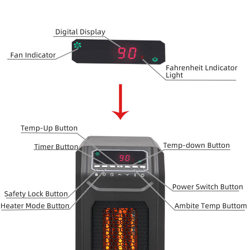 Portable Indoor Heater Infrared Heater