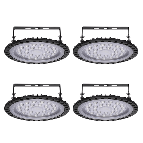 100W UFO LED High Bay Light Factory Warehouse Flood Light Commercial LED 4 Pcs