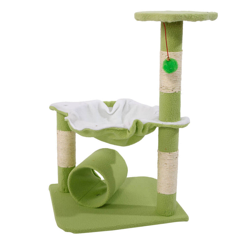 Stable Cute Sisal Cat Climb Holder Cat Tower Lamb Green 28 inches
