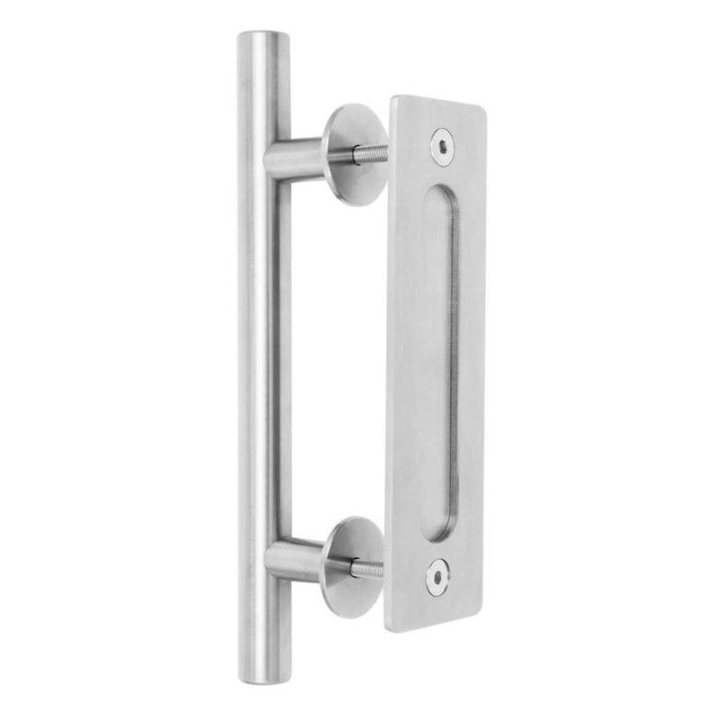 12 Inches Stainless Steel Sliding Barn Door Handle Set