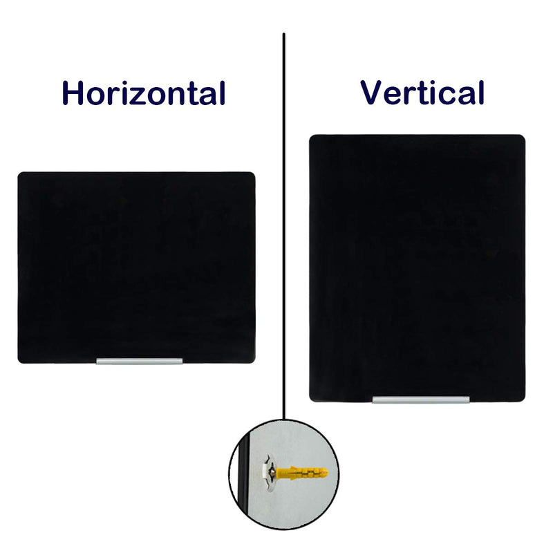 44×36 Inches Magnetic Glass Writing Dry Erase Board Office, Home, School (Black)