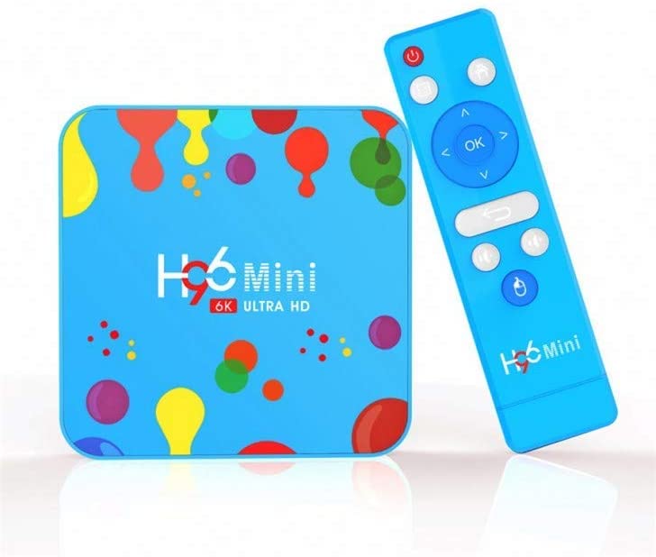 6K Ultra HD Android TV Box Android 9.0 Media Player TV Box Quad Core 64-bit ARM Smart TV Box Support 3D 6K Ultra HD H.265 2.4GHz 5G WiFi