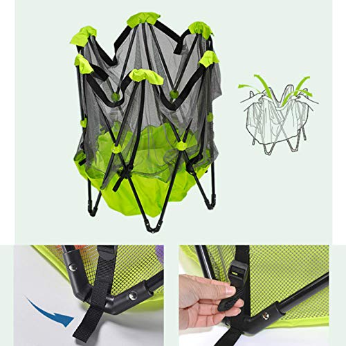 HomHum Baby Portable Playard with Carry Case and Washable/Adjustable,6-Panel,Outdoor,for Babies and Toddler,Blue
