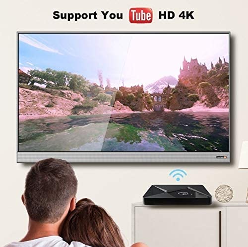 Newest Mini Q Bluetooth 4K GPU 2.4G/5G Android 7.1 Box Network Smart Player TV Box All-H6 32G/64G WiFi BT HD+ TV Box