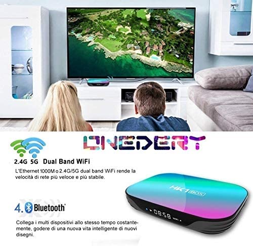 8K HD Android TV Box Android 9.0 Smart TV Box 5G WiFi TV Box 8K HDMI 2.1 USB 3.0 Amlogic Quad Core CPU Android OTT TV Box 64GB