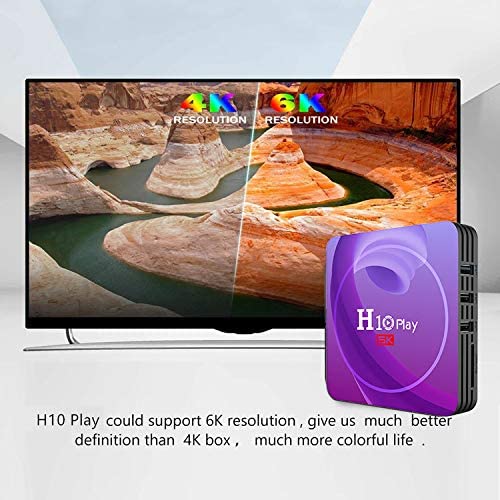 H10 Play Android 9.0 Smart TV Box 8K Resolution 4GB RAM 32GB/64GB ROM WiFi ALLwinner H6 TV Box 6K Quad Core DMI2.0 USB3.0
