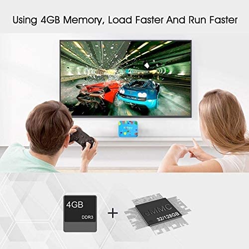 6K Ultra HD Android TV Box Android 9.0 Media Player TV Box Quad Core 64-bit ARM Smart TV Box Support 3D 6K Ultra HD H.265 2.4GHz 5G WiFi