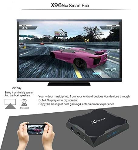 X96 Max Smart TV Box Android 8.1 Chip S905X2 Quad Core 2/4GB 16/32/64GB 2.4G&5.8GHz WiFi BT 1000M 4K IPTV Set top Box