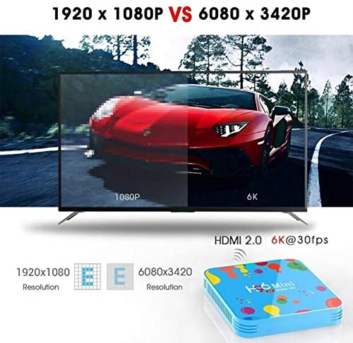 6K Ultra HD Android TV Box Android 9.0 Media Player TV Box Quad Core 64-bit ARM Smart TV Box Support 3D 6K Ultra HD H.265 2.4GHz 5G WiFi