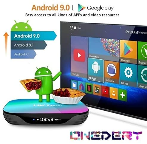 8K HD Android TV Box Android 9.0 Smart TV Box 5G WiFi TV Box 8K HDMI 2.1 USB 3.0 Amlogic Quad Core CPU Android OTT TV Box 64GB