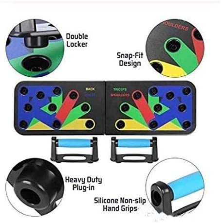 9 in 1 Exercise Pushup Stands, Body Building Pushup Stands, Multi-Function Push Up Rack Board System