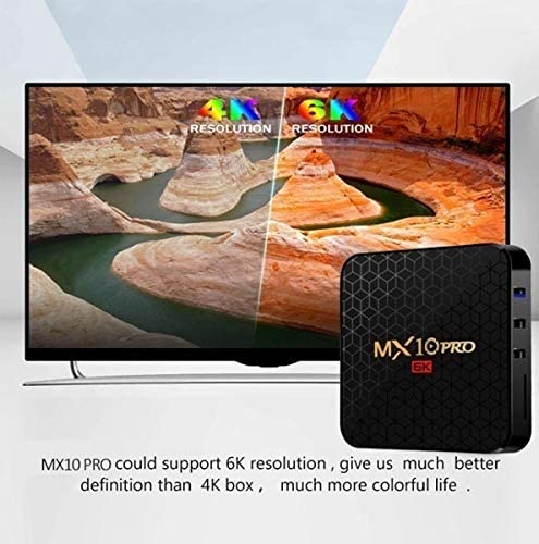 Android 9.0 TV Box MX10 Pro 6K Resolution 4GB RAM 32GB/64GB ROM Allwinner H6 Quad Core 64-bit HDMI2.0 USB3.0 Support TF Card TV Box