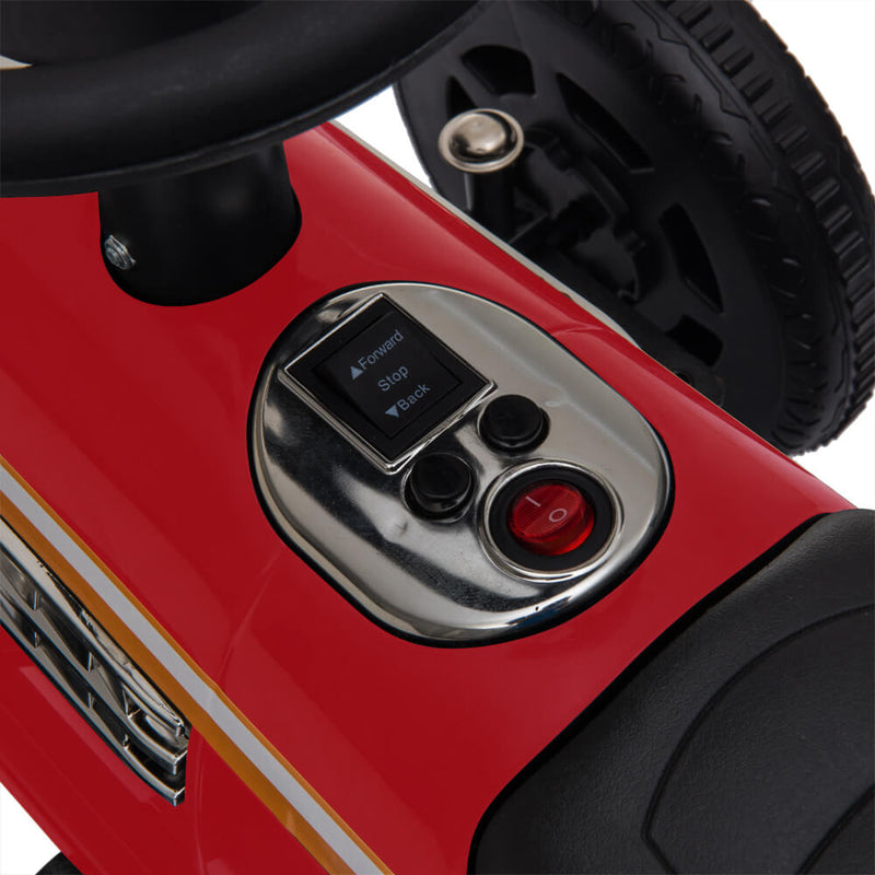 Kids Ride On Powered Motorcycle Ride On Toy With Music Player LED Lights 6V Red