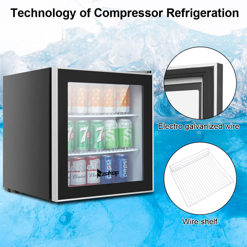 Beverage Refrigerator Black 115V/60Hz  46L/60CAN