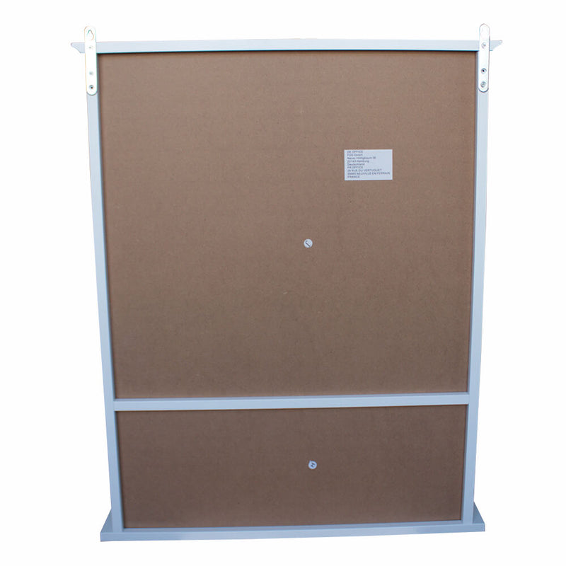 Single Door Three Compartment Storage Bathroom Cabinet –White