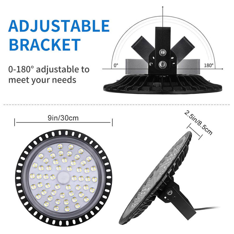 200W Factory Warehouse Mining Light Waterproof Flood Light for Garage Gym 2Pcs