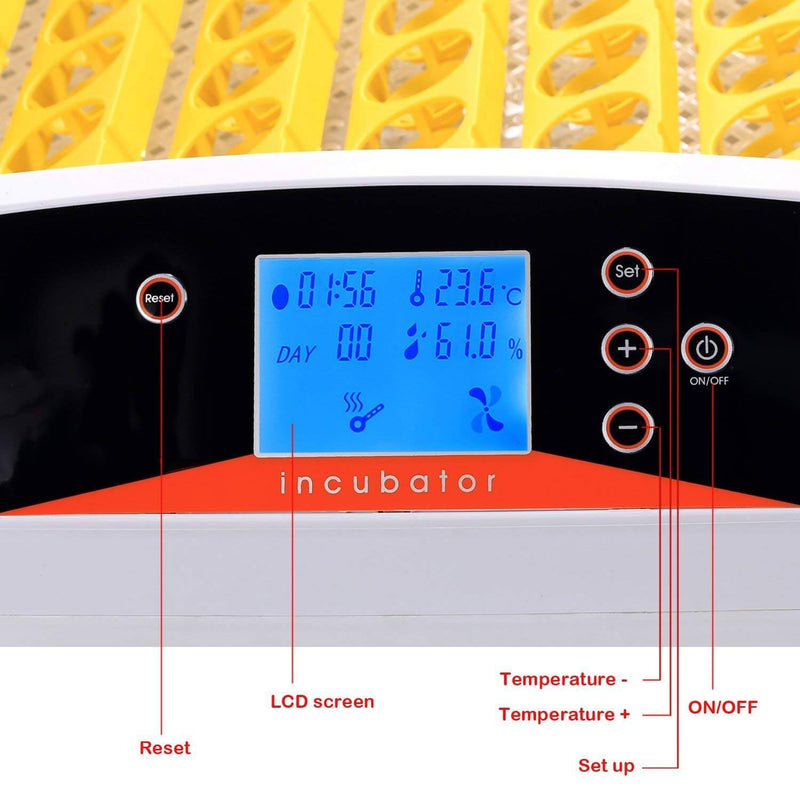 Full Automatic Egg Incubator 56 Eggs Incubator Hatcher Temperature Control